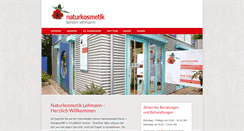 Desktop Screenshot of lehmann-naturkosmetik.de